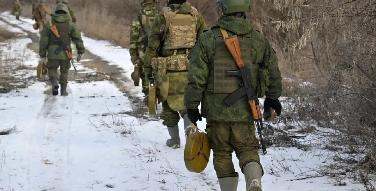 Расійскія вайскоўцы на фронце ва Украіне
