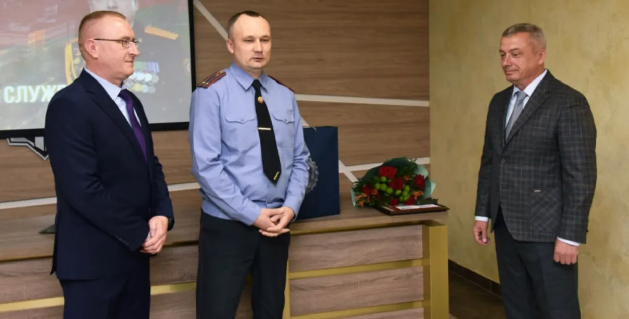 Аляксей Бярозавік (у цэнтры), 2023 год
