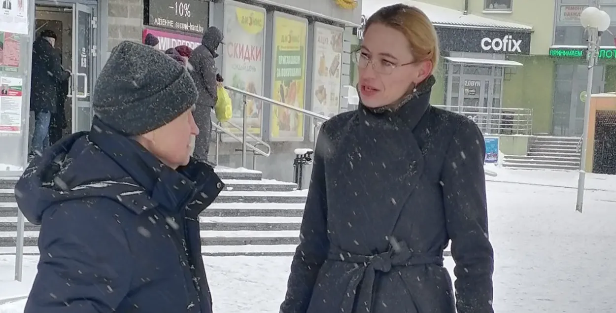 Ольга Бондарева на "предвыборном" пикете&nbsp;
