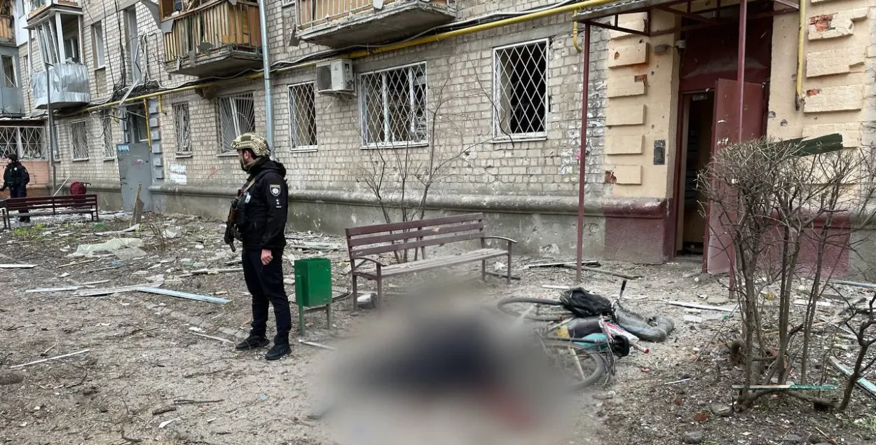Последствия бомбардировки Харькова
