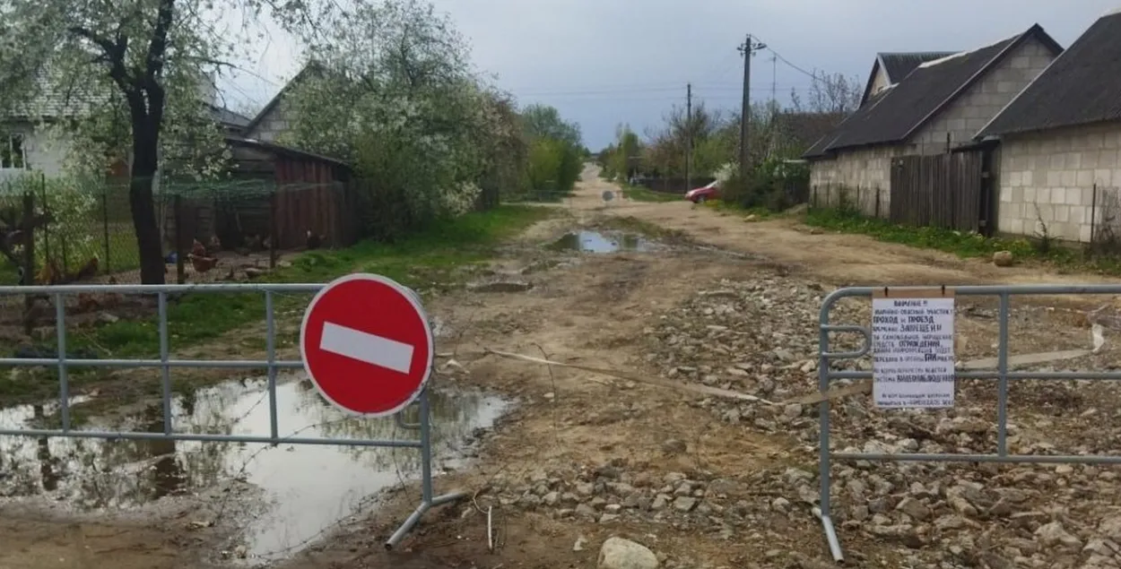 Проблемная дорога в Каменце
