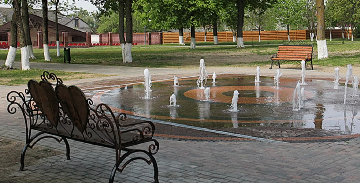 Фантан у Клецку ў мінулыя гады
