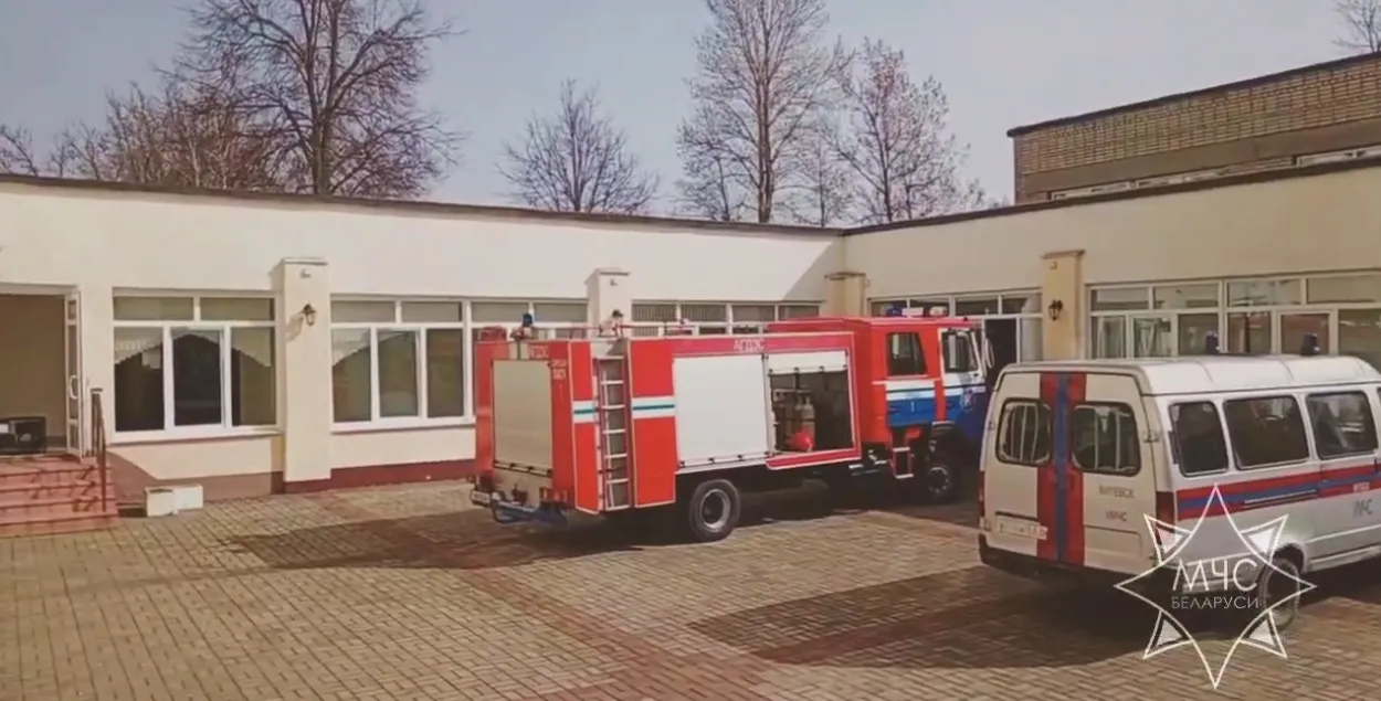 Пожар в оршанском медколледже

