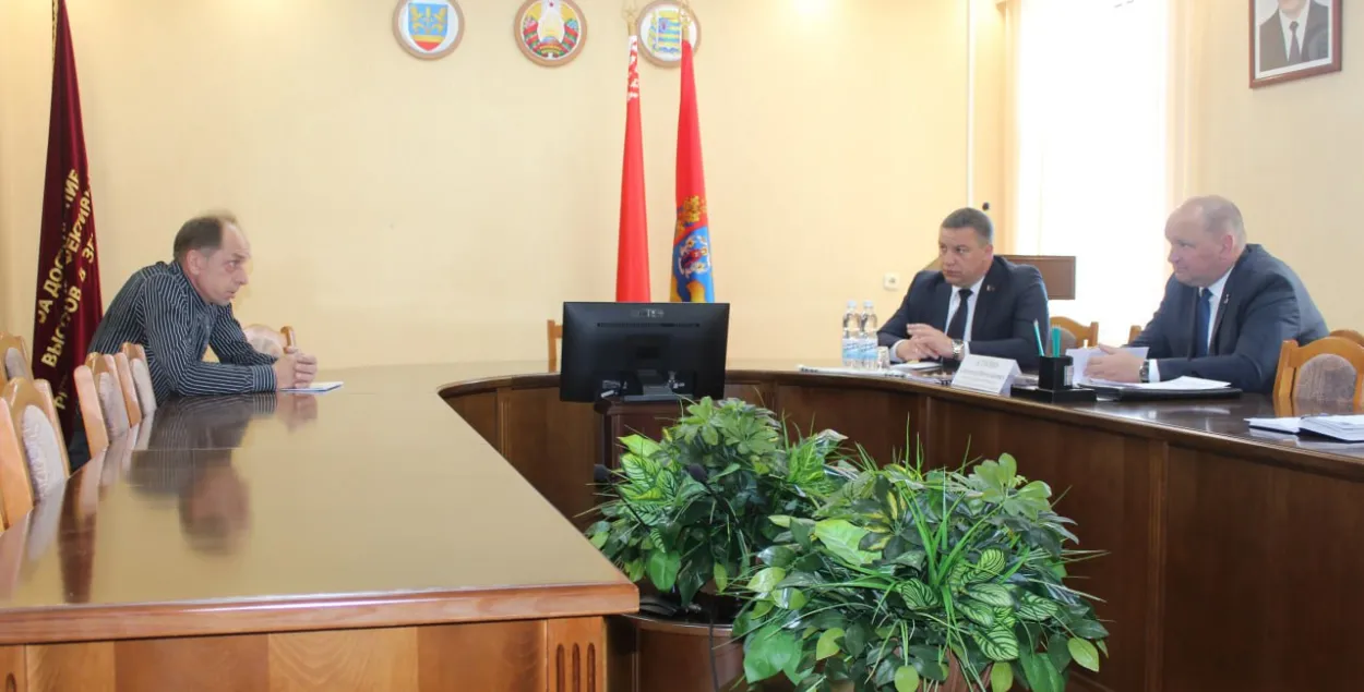 Падчас сустрэчы ў Любані
