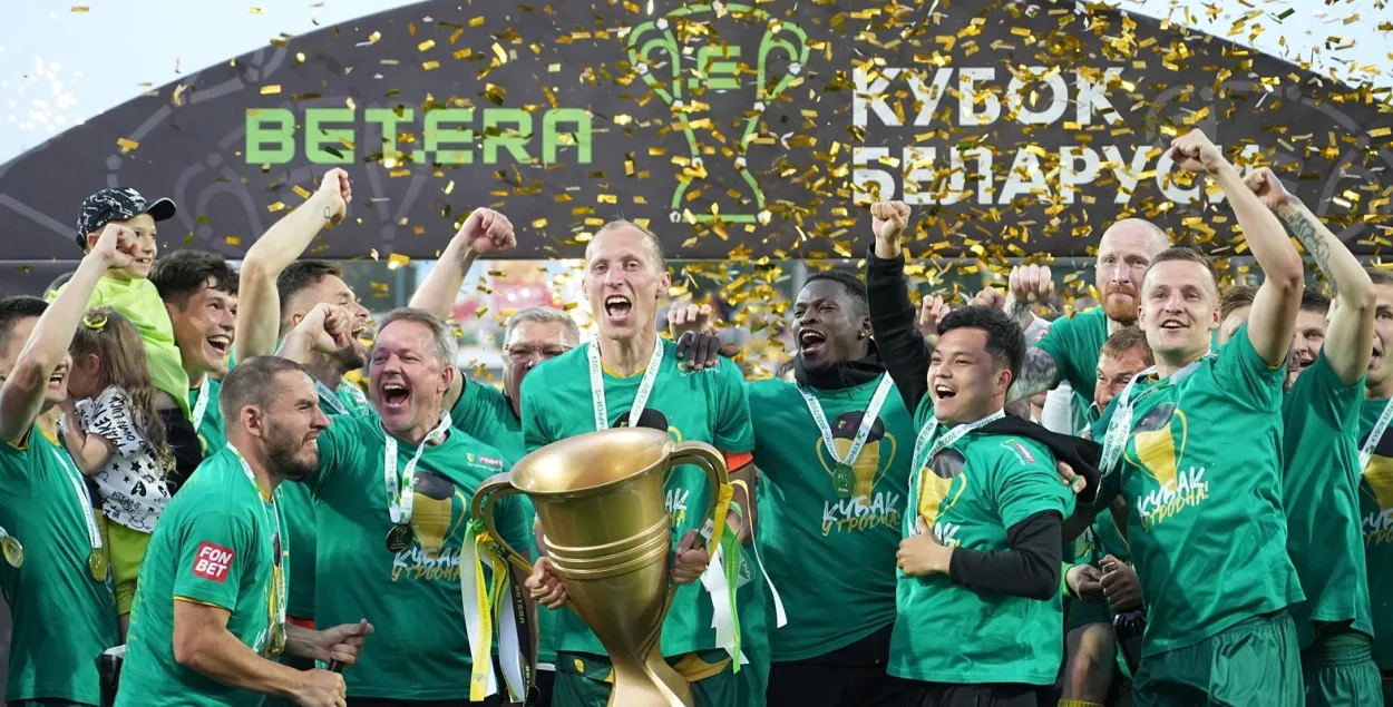 Футбалісты гродзенскага "Нёмана" другі раз сталі ўладальнікамі Кубка Беларусі
