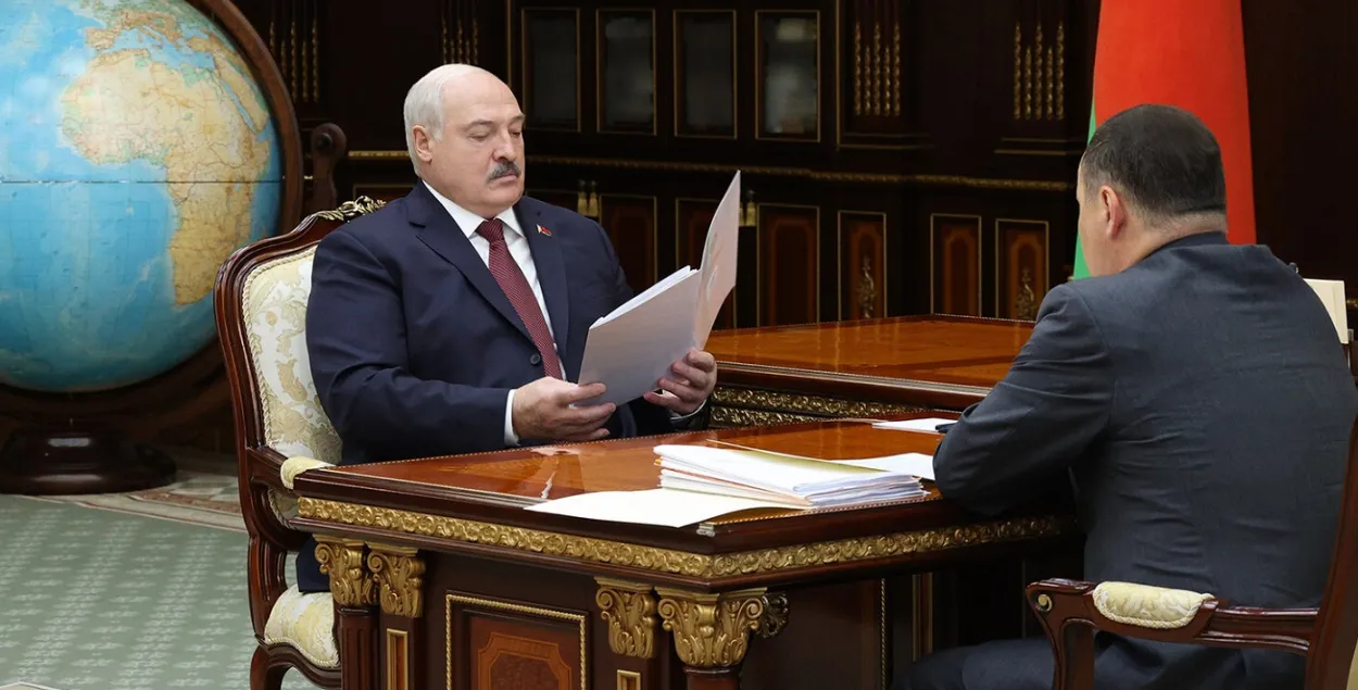 Аляксандр Лукашэнка і Раман Галоўчанка
