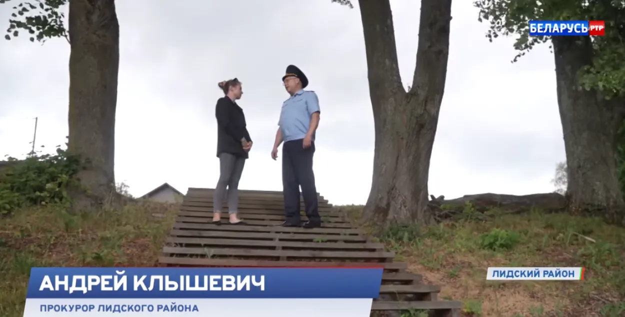 Пракурорскія "закрываюць" лагер пад Лідай
