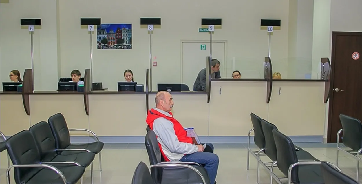 В визовом центре&nbsp;
