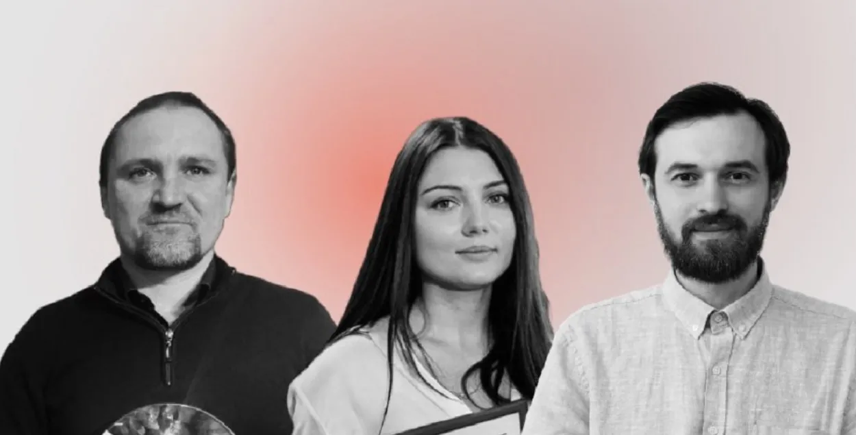 Александр Ярошевич, Ольга Альхименко и Алексей Карпеко
