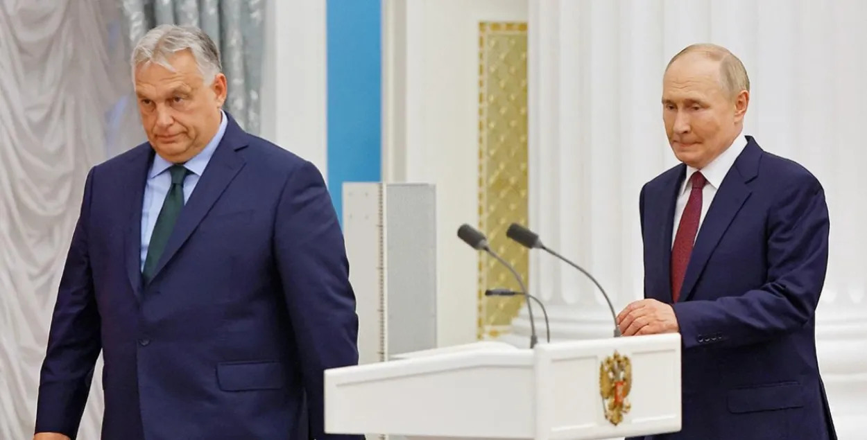 Віктар Орбан і Уладзімір Пуцін
