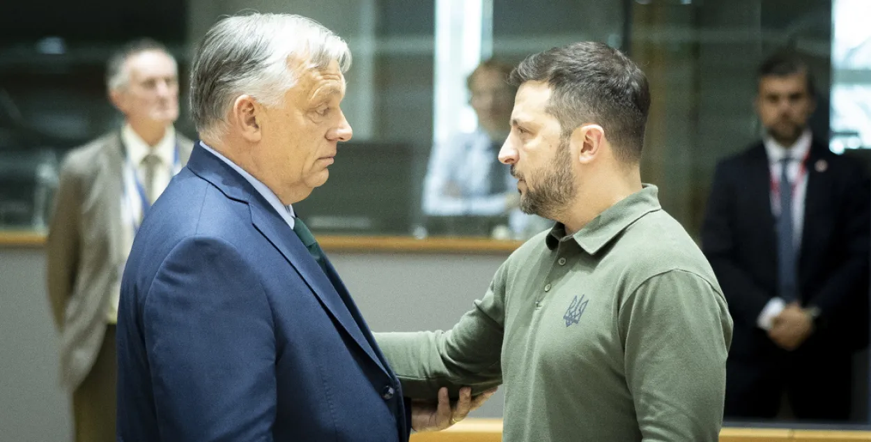 Віктар Орбан і Уладзімір Зяленскі
