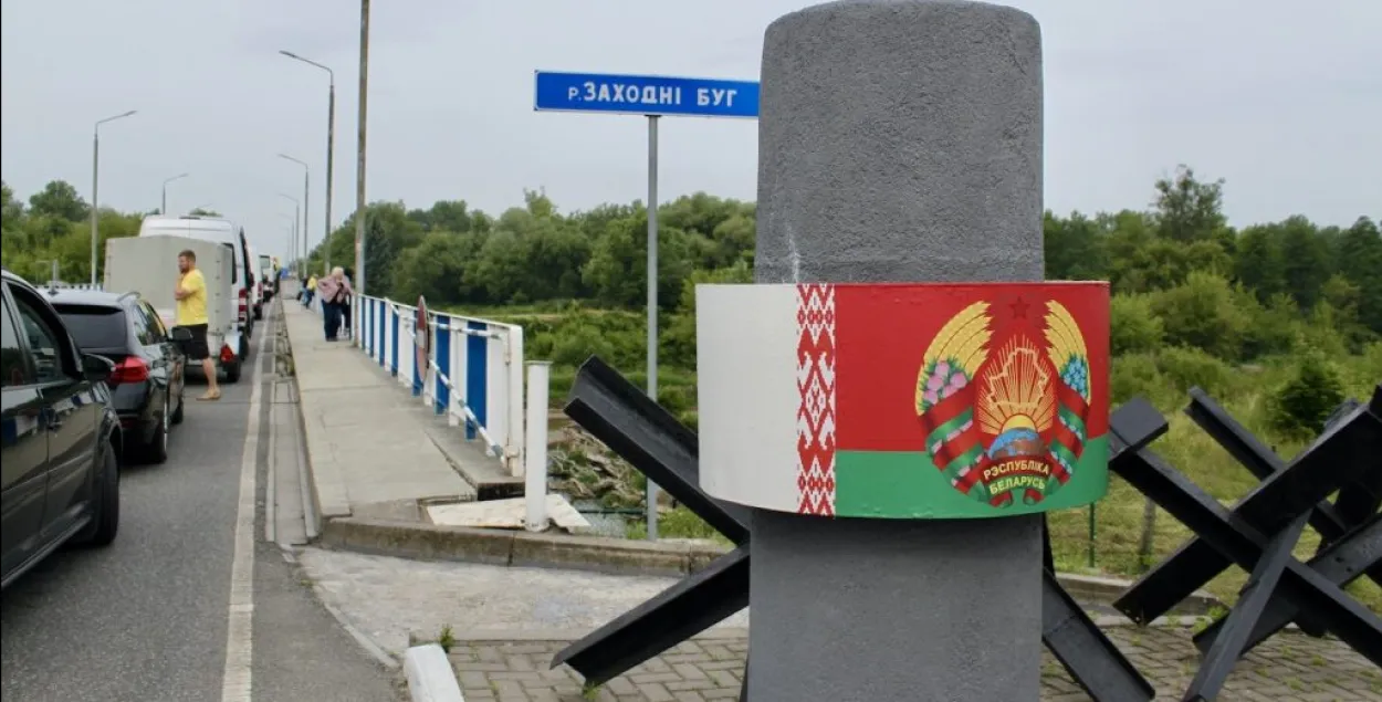 Мост между ПП на белорусско-польской границе&nbsp;
