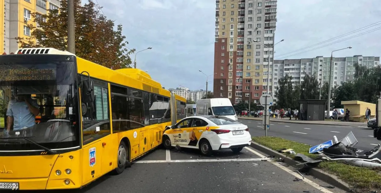 На месте ДТП
