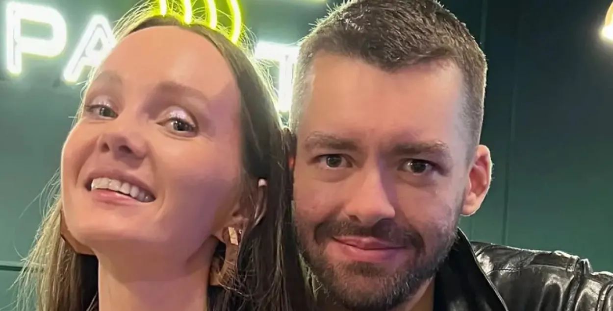 Паліна Палавінка і Дзмітрый Лукша пасля вызвалення
