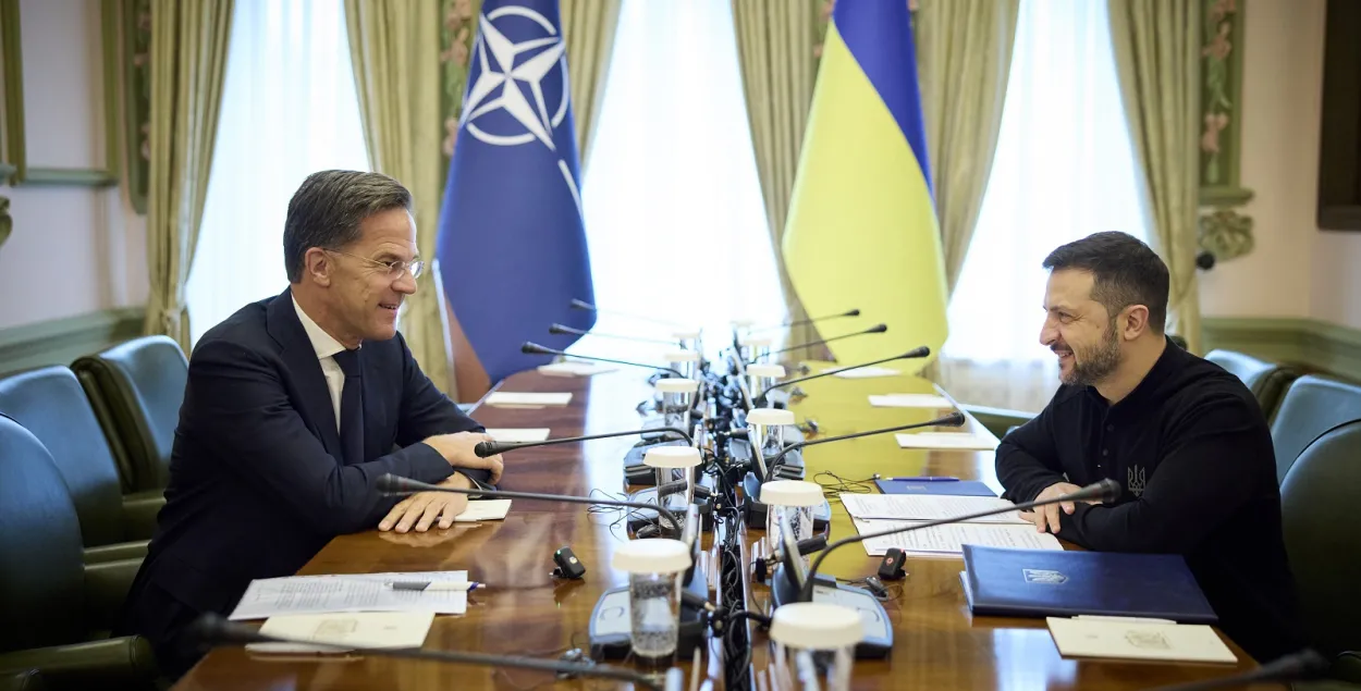 Марк Рутэ і Уладзімір Зяленскі
