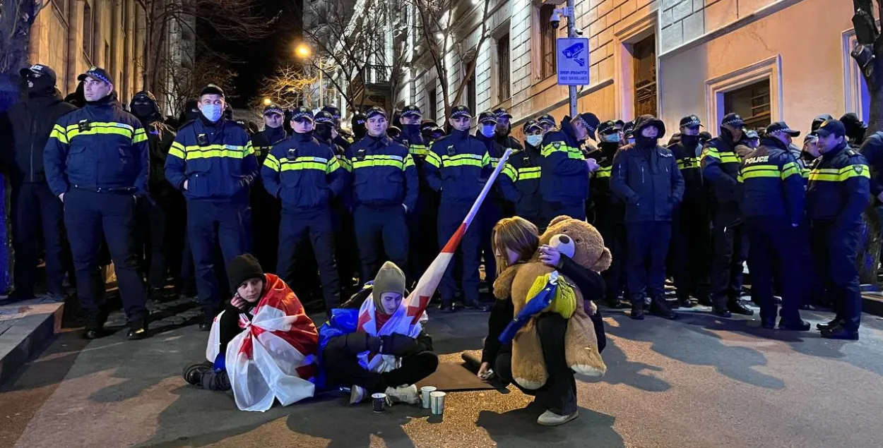 Акция протеста в Тбилиси
