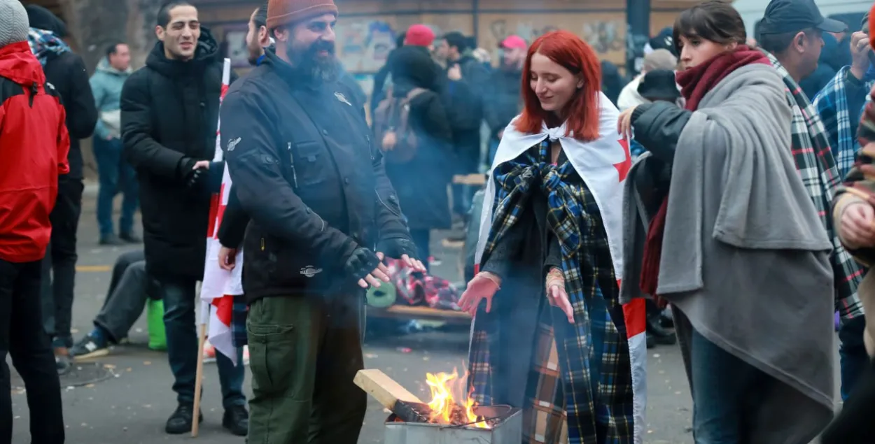 Уличные протесты в Грузии
