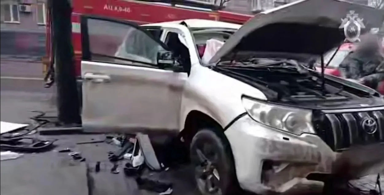 Узарваны аўтамабіль начальніка Аленаўскай калоніі&nbsp;
