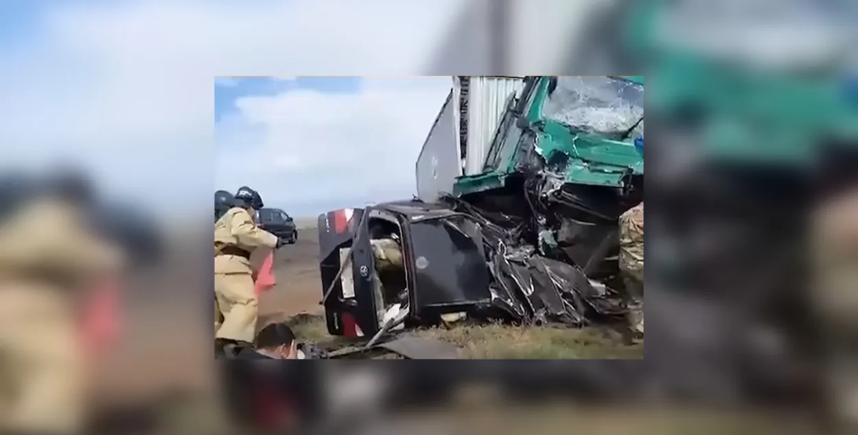 Наступствы аварыі ў Казахстане
