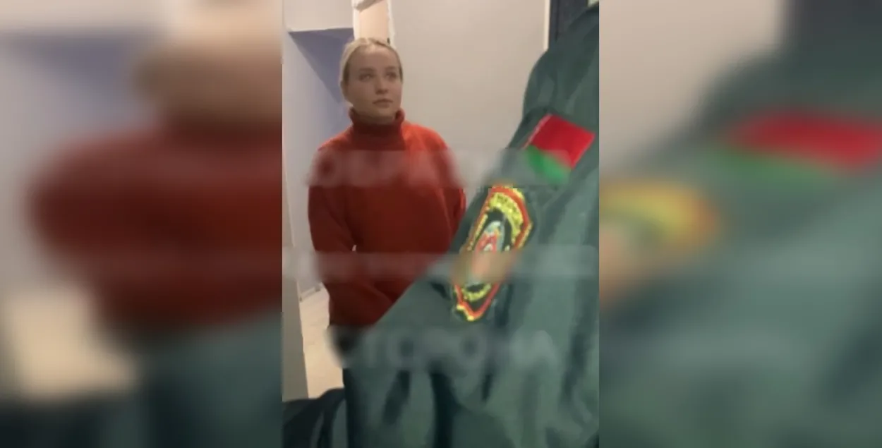 Затрыманне дзяўчыны за ролік у TikTok
