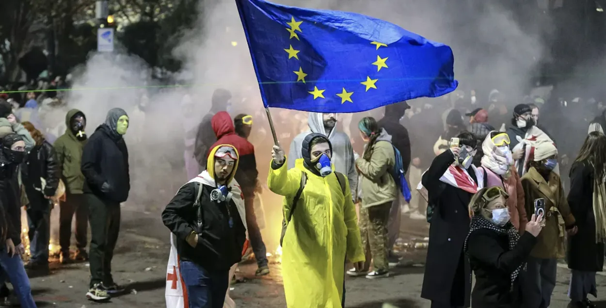 Протесты в Грузии 30 ноября
