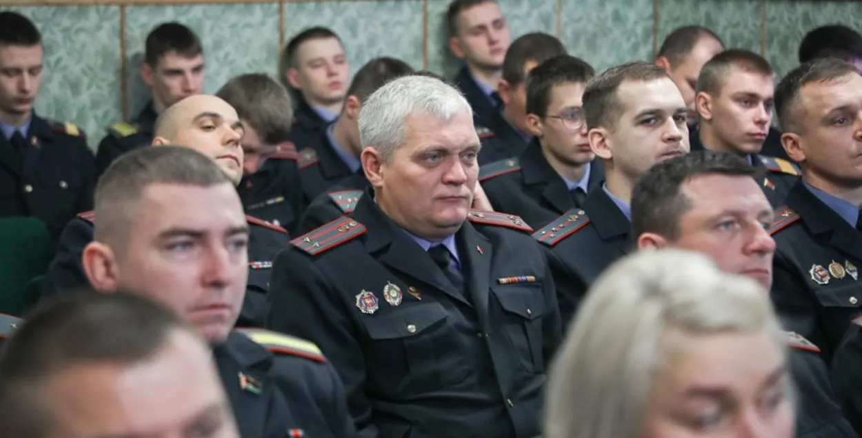 Міліцыянтам расказваюць пра "трывожную сітуацыю"
