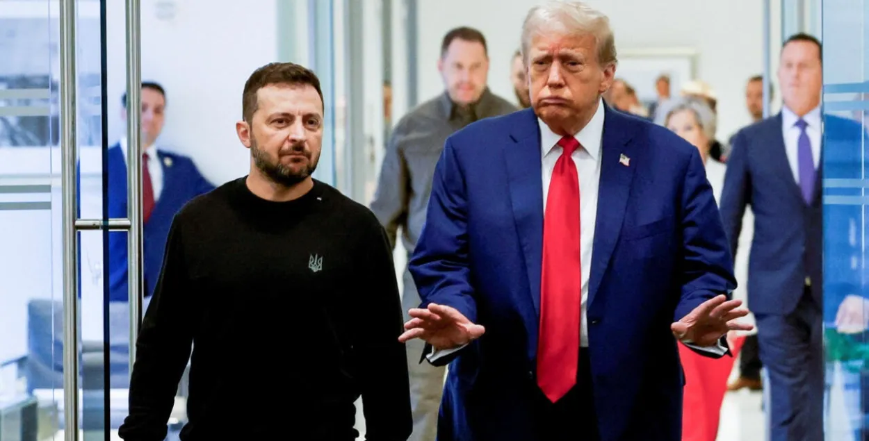 Уладзімір Зяленскі і Дональд Трамп
