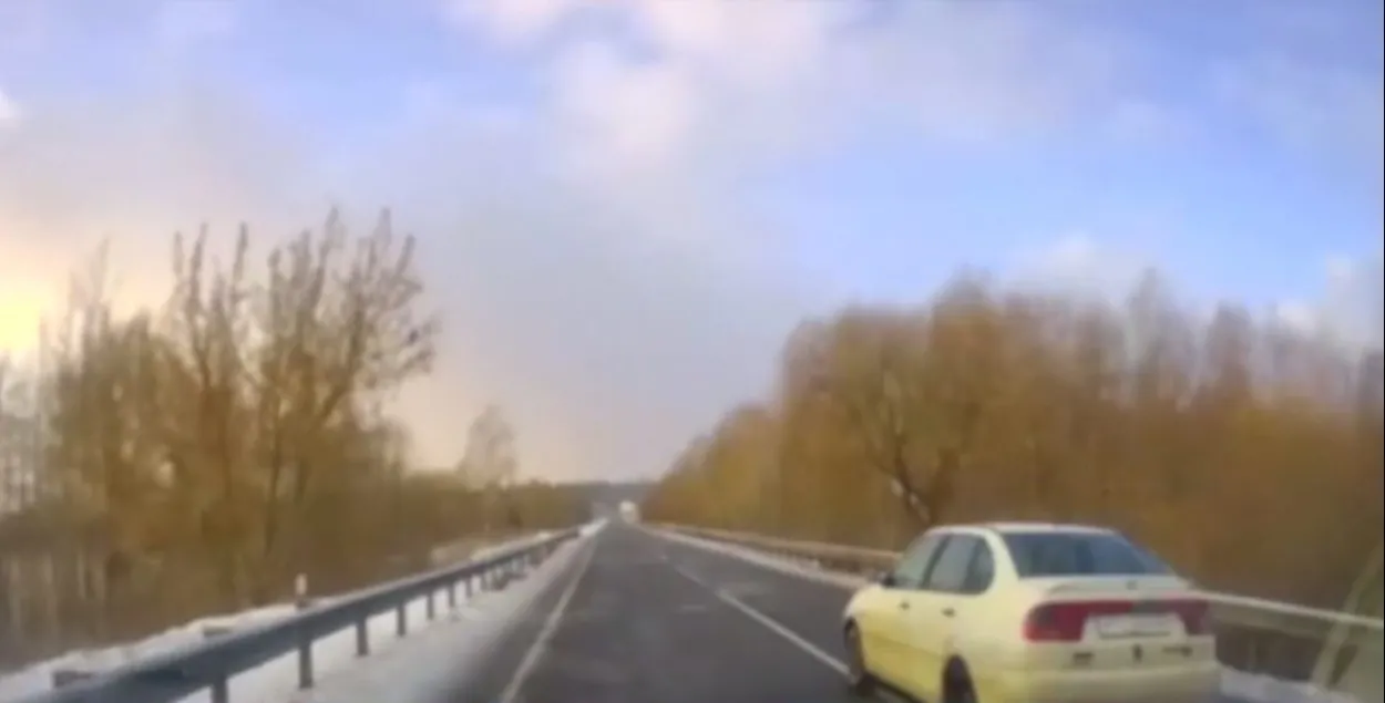 В Осиповичах водитель мчался от ГАИ
