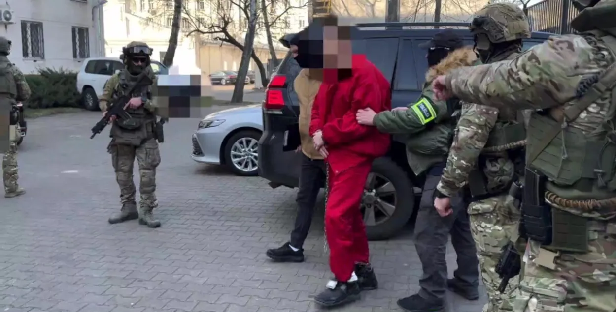 Арестованный за поджог супермаркета белорус Степан К.
