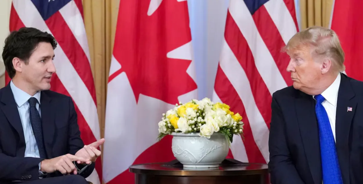 Джастин Трюдо и Дональд Трамп

