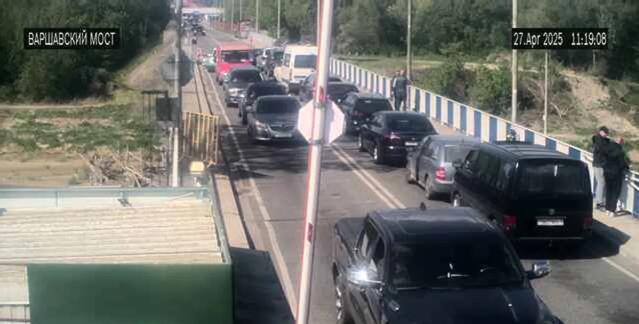 Чарга на выезд з Беларусі
