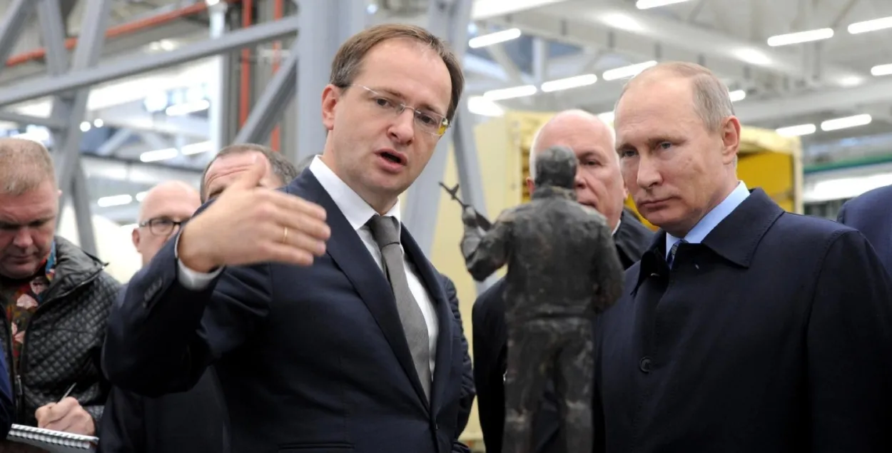 Владимир Мединский и Владимир Путин
