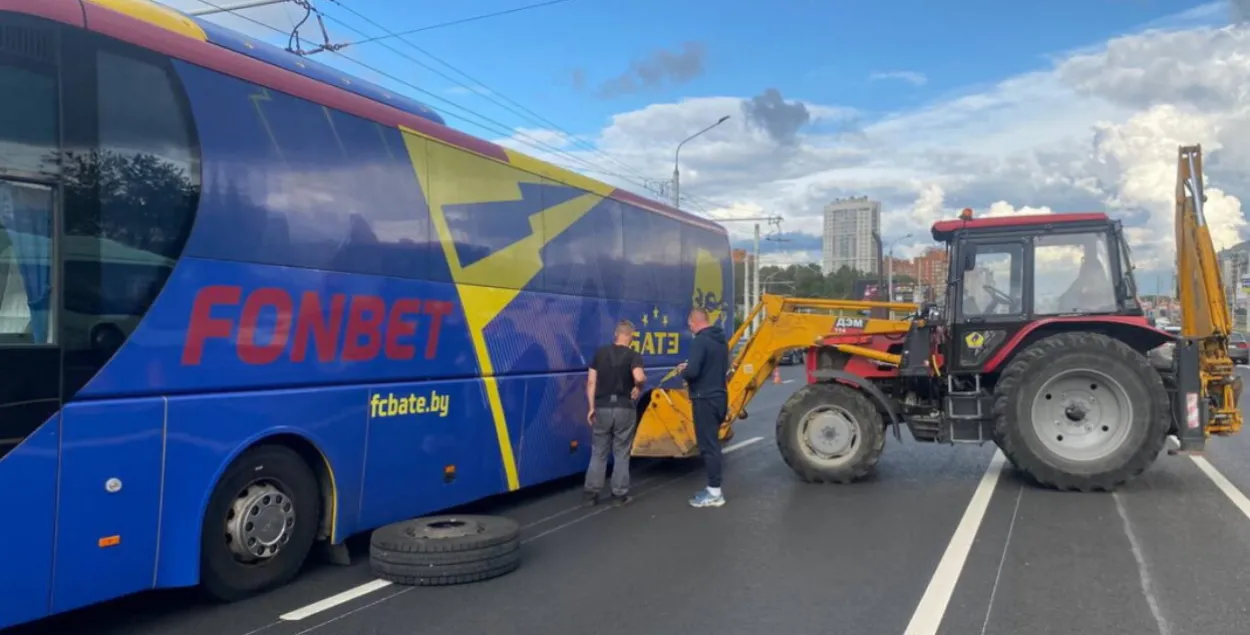 Авария с автобусом БАТЭ
