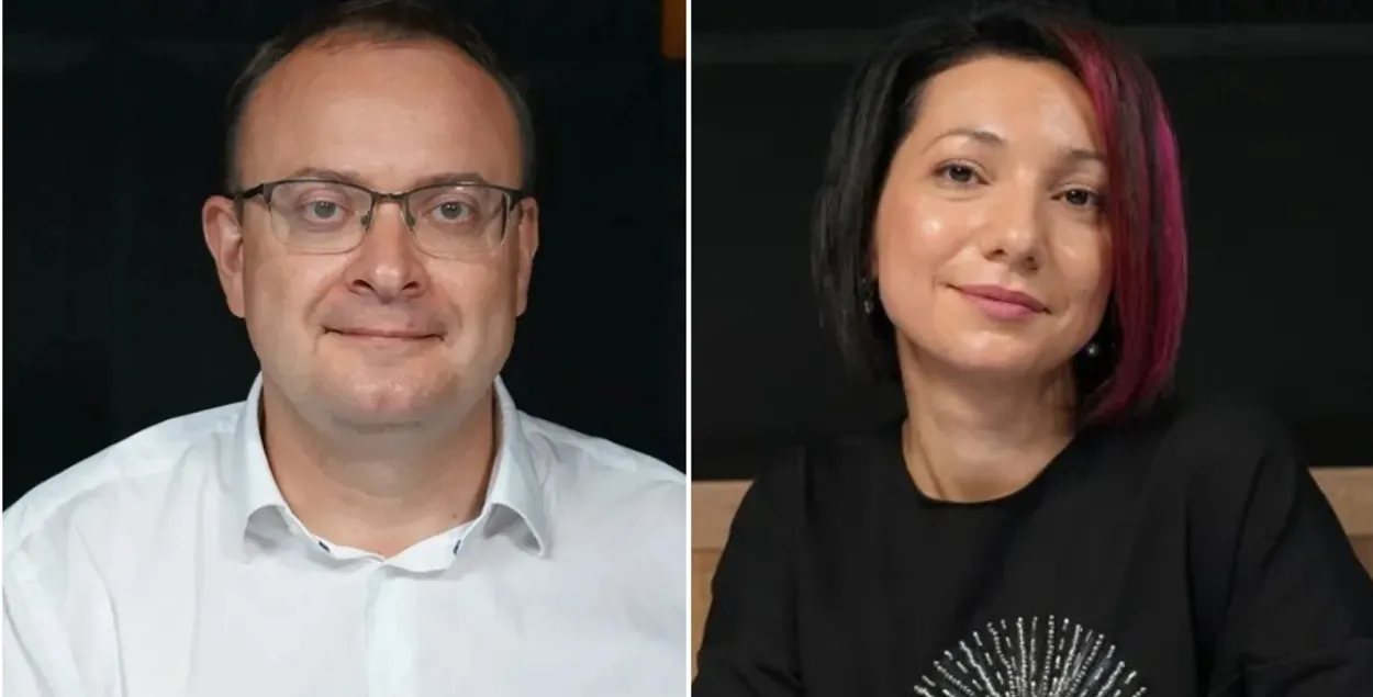 Юрысты Алесь Міхалевіч і Кацярына Дэйкала
