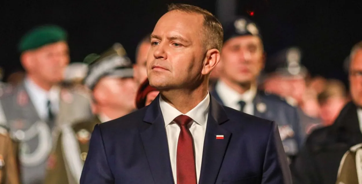 Караль Наўроцкі на Вестэрплатэ
