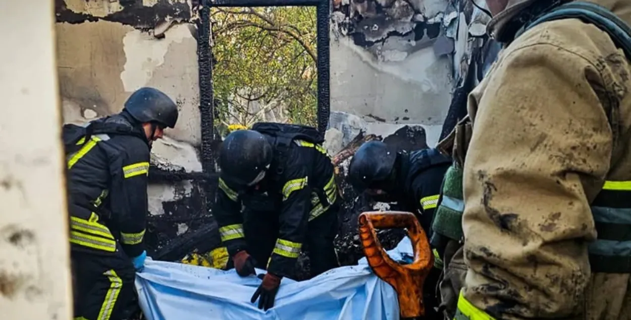 Последствия российского удара по Киеву
