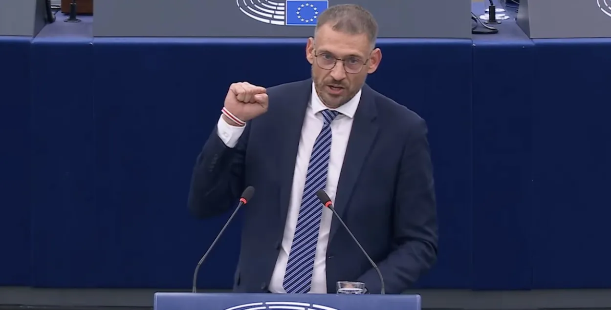 Сяргей Ціханоўскі ў Еўрапарламенце
