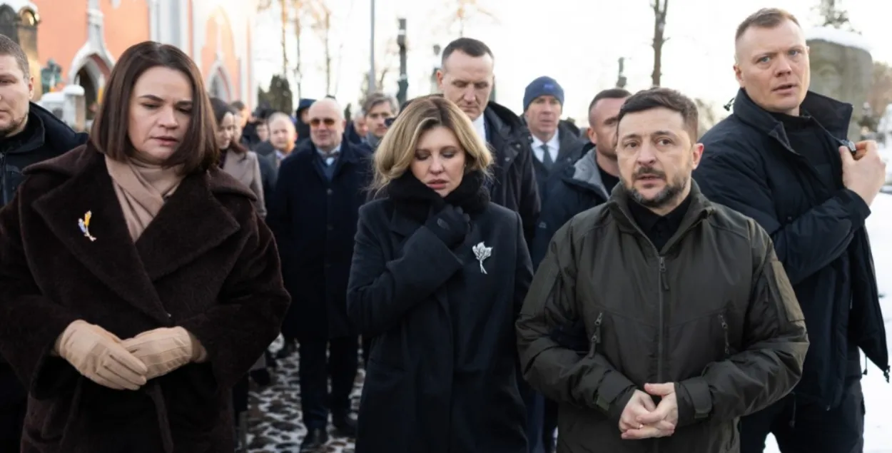Святлана Ціханоўская і Уладзімір Зяленскі у Вільнюсе
