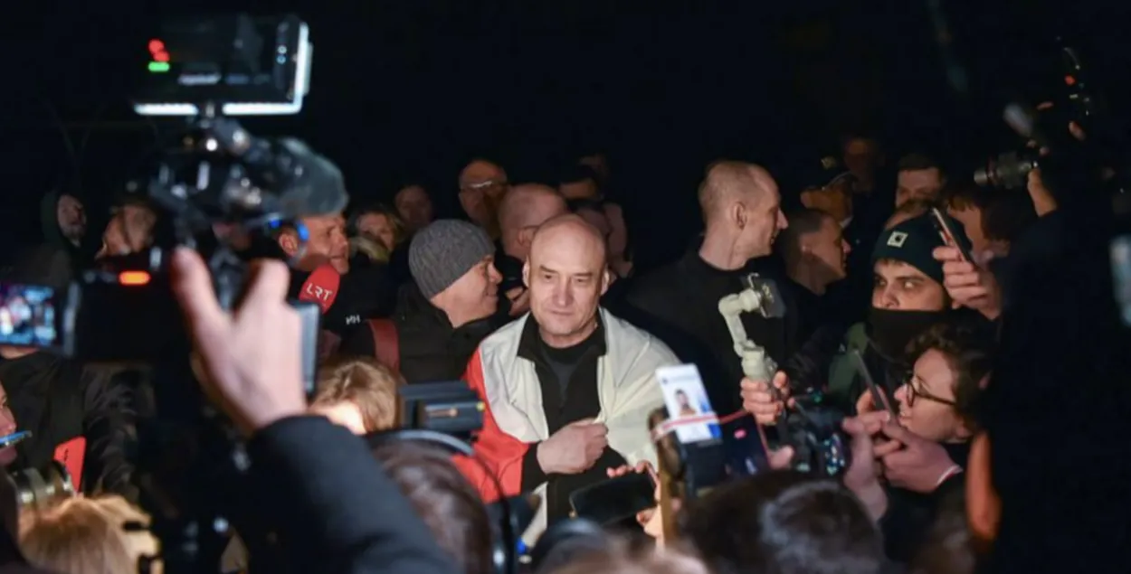 Сустрэча вызваленных палітзняволеных у Вільнюсе, Літва, 19 сакавіка 2026 года
