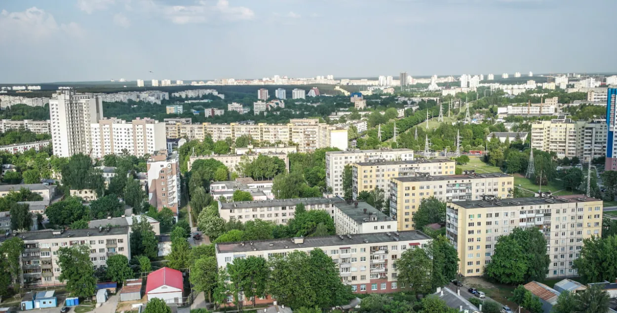 Панарамны від на сталічны мікрараён "Зялёны Луг"
