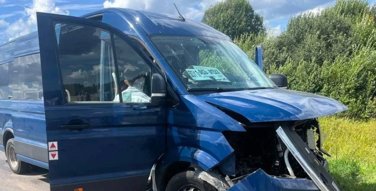 Аварыя з маршруткай на Віцебшчыне
