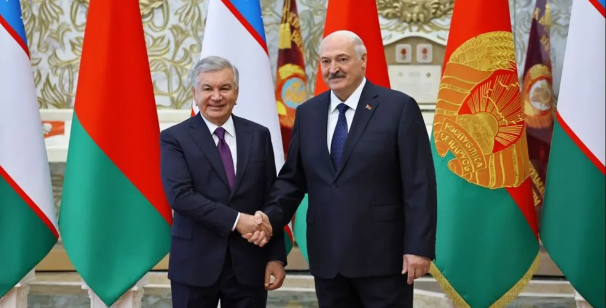 Мирзиёев и Лукашенко
