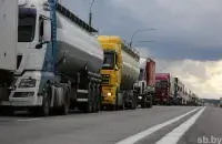 Фуры на беларускай мяжы / ілюстрацыйнае фота
