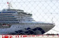 Лайнер&nbsp;Diamond Princess на карантыне ў порце Ёкагамы / Reuters