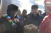 Emmerson Mnangagwa, the president of Zimbabwe, and Viktor Sheiman in Minsk / BelTA