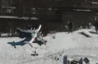 Самалёт А-50 у Мачулішчах / twitter.com/GianlucaMezzo
