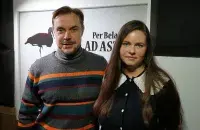 Кінарэжысёры Максім Швед і Улада Сянькова / Еўрарадыё
