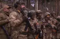 Украінскія байцы ў лясах каля мяжы з Беларуссю / ТСН
