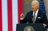 Джо Байдэн на віленскім саміце NATO / AP

