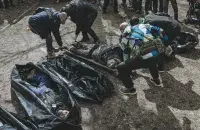 Украінская Буча пасля сыходу расіян, 2022 год / Еўрарадыё, архіўнае фота

